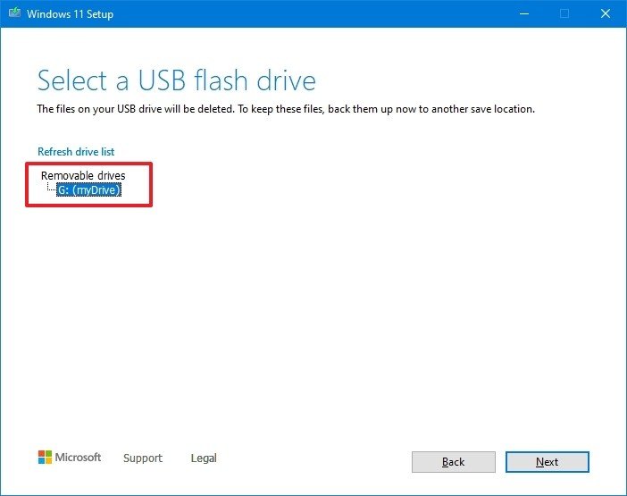 Crear medios USB de Windows 11 