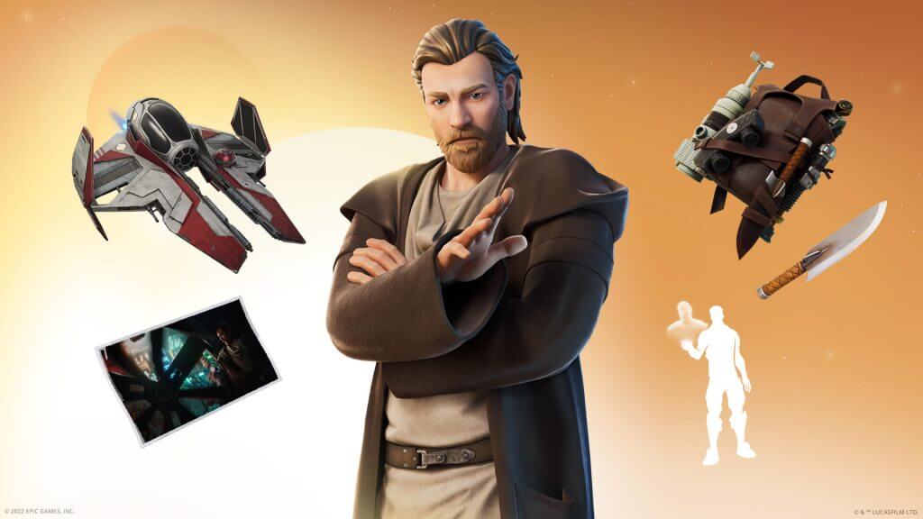 Obi-Wan Kenobi en el videojuego Fortnite