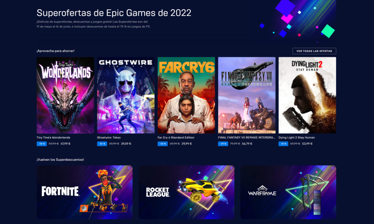 Grandes ofertas de Epic Games 2022