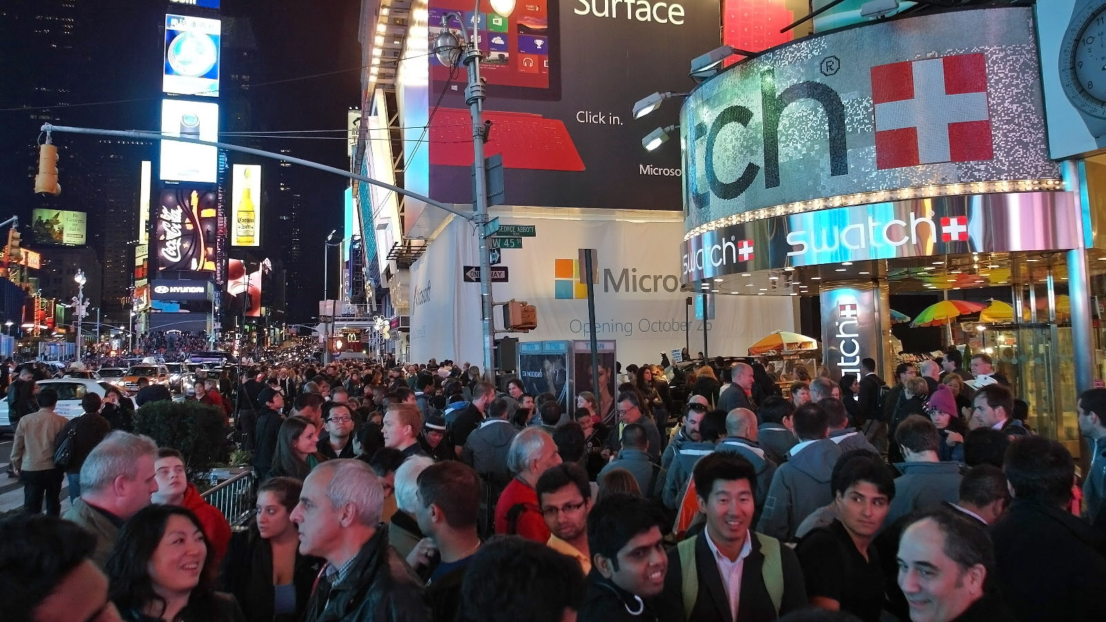 El lanzamiento en Nueva York de Microsoft Surface y Windows 8