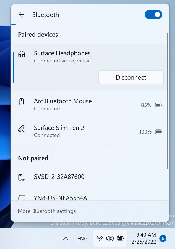 Configuración rápida de Bluetooth