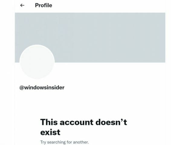La cuenta de Twitter de @windowsinsider ya no existe (?!) - OnMSFT.com - 7 de octubre de 2022